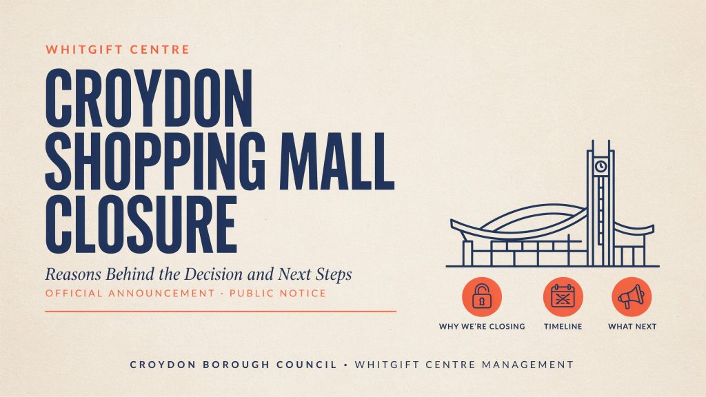 Whitgift Centre Croydon Shopping Mall Closure
