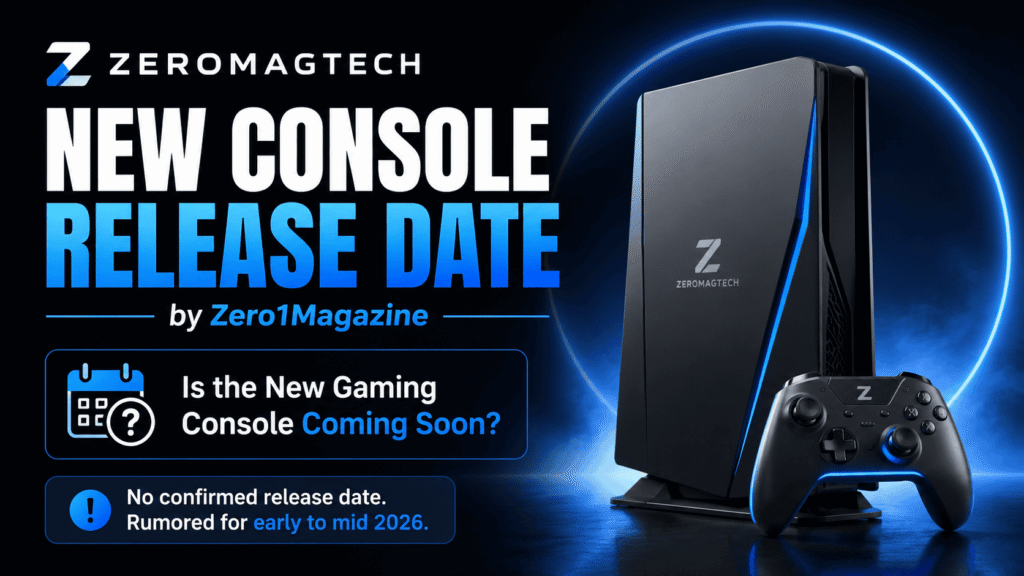 Zeromagtech New Console Release Date by Zero1Magazine