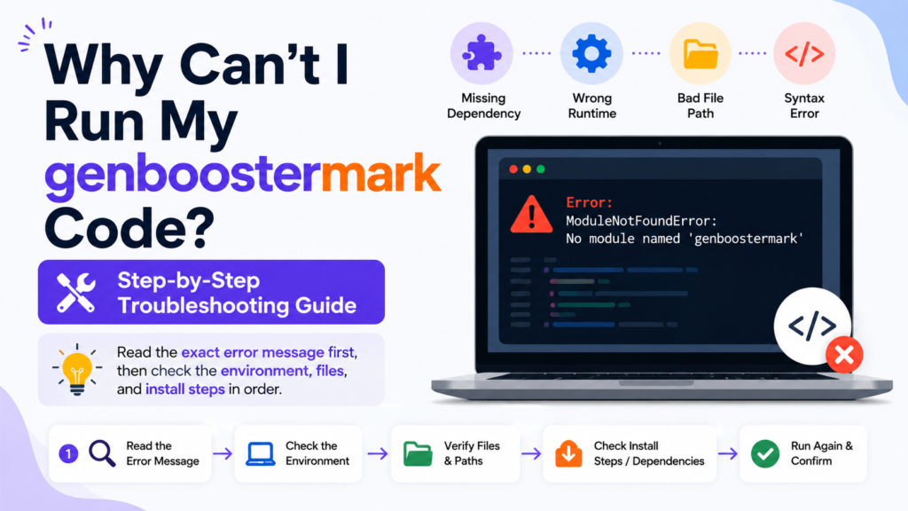 Why Can't I Run My genboostermark Code?