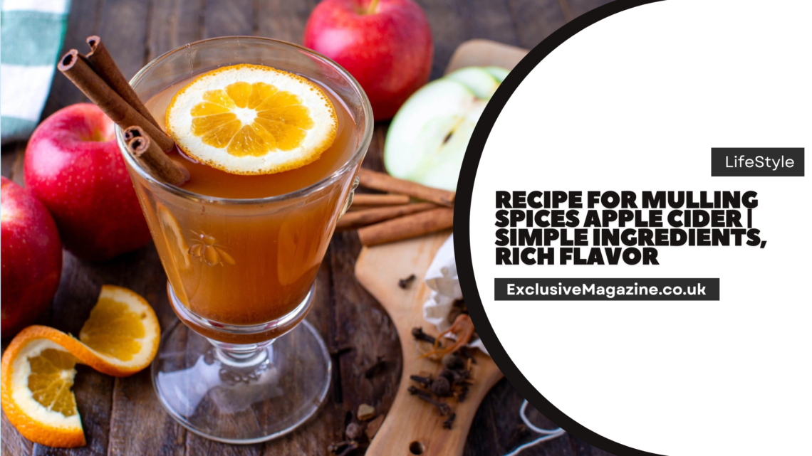 Recipe for Mulling Spices Apple Cider